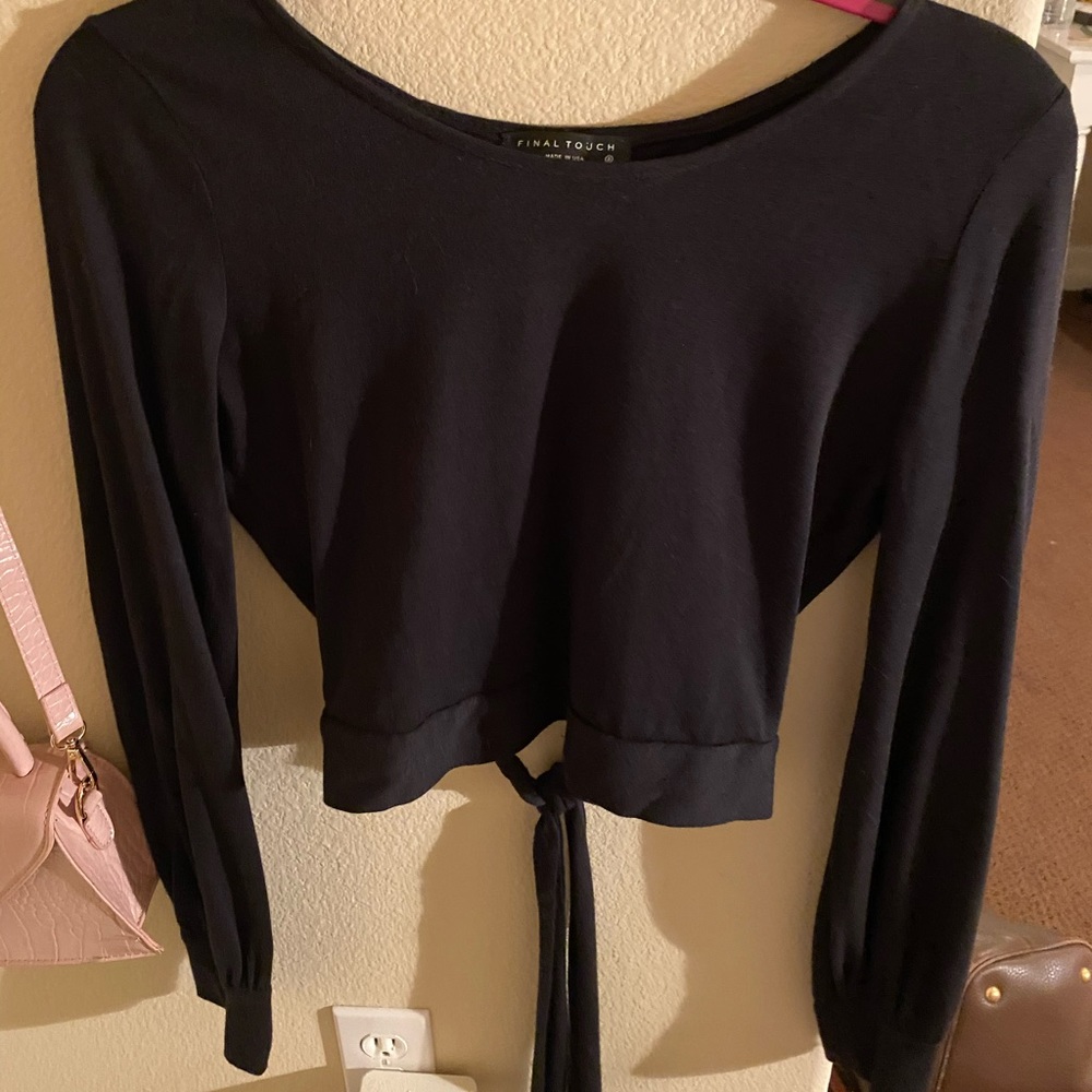 Cropped Wrap Tshirt